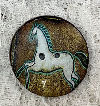 Load image into Gallery viewer, 1.18” Button-Horses assorted- Handcrafted -Great Adirondack-price is per button