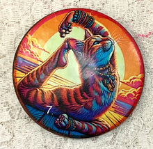 Load image into Gallery viewer, 2”  Pin-Brooch- Yoga Cats-assorted-Great Adirondack Yarn-jewelry- price per pin
