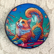 Load image into Gallery viewer, 2”  Pin-Brooch- Yoga Cats-assorted-Great Adirondack Yarn-jewelry- price per pin