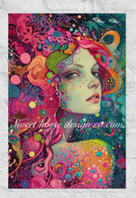 Load image into Gallery viewer, Matte Poster- Gorgeous Art Deco Woman- Bohemian-Mermaid- assorted sizes- Great Adirondack