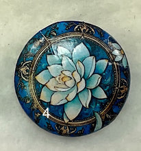 Load image into Gallery viewer, 1.18” Leather Buttons -Lotus - assorted -Bohemian- Great Adirondack Yarn-price is per button
