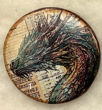 Load image into Gallery viewer, 1.18” Buttons-Dragons- assorted- Handcrafted -Great Adirondack-price is per button