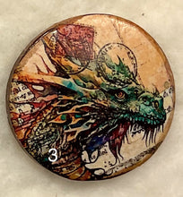 Load image into Gallery viewer, 1.18” Buttons-Dragons- assorted- Handcrafted -Great Adirondack-price is per button