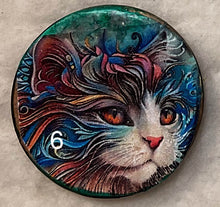 Load image into Gallery viewer, 1.18” Buttons-Art cats-rainbow quilled- assorted- Handcrafted -Great Adirondack-price is per button