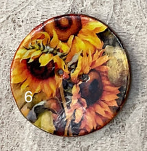 Load image into Gallery viewer, 1.18” Buttons-sunflowers- assorted- Handcrafted -price is per button