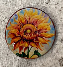 Load image into Gallery viewer, 1.18” Buttons-sunflowers- assorted- Handcrafted -price is per button