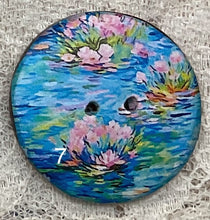 Load image into Gallery viewer, 1.18” Buttons-Water lilies-Monet- assorted- Handcrafted -price is per button