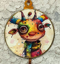 Load image into Gallery viewer, 3” ornaments-funny funky creatures-assorted-holiday-Christmas-gift-price per ornament