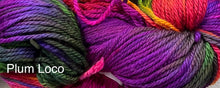 Load image into Gallery viewer, Worsted Merino Superwash -210 yds-hand dyed Yarn- 5 assorted colors-CLOSEOUT