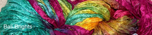 Load image into Gallery viewer, Sari Silk Yarn -50 yds- hand dyed colors-Bali Brights-Black Gray-Painted Desert- Great Adirondack