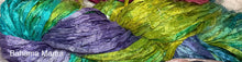 Load image into Gallery viewer, Sari Silk Yarn -50 yds- hand dyed colors-Very Berry-Bahama Mama- Irish Cream- Great Adirondack