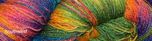 Load image into Gallery viewer, Sparkle Sock Merino Superwash Yarn 420 yds Hand Dyed - stained glass-bali-southwest-plum loco