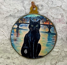 Load image into Gallery viewer, 3” ornaments- Cats-Van Gogh style- assorted- holiday-Christmas-gift-price per ornament