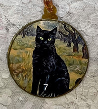 Load image into Gallery viewer, 3” ornaments- Cats-Van Gogh style- assorted- holiday-Christmas-gift-price per ornament