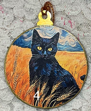 Load image into Gallery viewer, 3” ornaments- Cats-Van Gogh style- 3-assorted- holiday-special occasion-gift-price per ornament