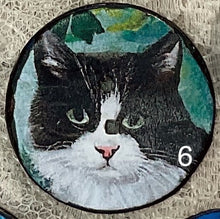 Load image into Gallery viewer, 1.18” Buttons- Back and White cats--assorted-Great Adirondack-handcrafted-price is per button