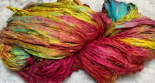 Load image into Gallery viewer, Sari Silk Yarn -50 yds- hand dyed -Amazon-Sundance-Bronzite -Great Adirondack