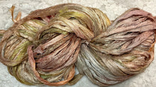 Load image into Gallery viewer, Sari Silk Yarn -50 yds- hand dyed -Amazon-Sundance-Bronzite -Great Adirondack