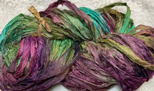 Load image into Gallery viewer, Sari Silk Yarn -50 yds- hand dyed -Amazon-Sundance-Bronzite -Great Adirondack