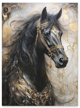 Load image into Gallery viewer, Gothic Horse-Hardcover journal-5.75” x8”- notebook-sketchbook-diary- recipe book-gift