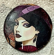 Load image into Gallery viewer, 1.18” buttons -Art Deco womans faces-assorted-Great Adirondack-handcrafted-price is per button