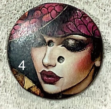 Load image into Gallery viewer, 1.18” buttons -Art Deco womans faces-assorted-Great Adirondack-handcrafted-price is per button