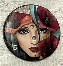 Load image into Gallery viewer, 1.18” buttons -Art Deco womans faces-assorted-Great Adirondack-handcrafted-price is per button