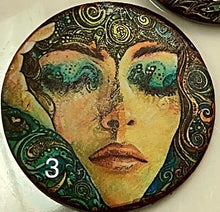 Load image into Gallery viewer, 1.18” or 1.50” buttons-celestial women- spiritual-Great Adirondack-handcrafted-price is per button