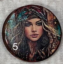 Load image into Gallery viewer, 1.18” or 1.50” Buttons-faces-bohemian women-assorted- Handcrafted -price is per button