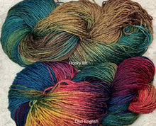 Load image into Gallery viewer, Rayon Cotton Yarn-350 yds - sport wt-Hand Dyed-Rocky Mt- old english