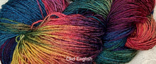 Load image into Gallery viewer, Rayon Cotton Yarn-350 yds - sport wt-Hand Dyed-Rocky Mt- old english