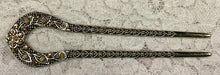 Load image into Gallery viewer, Rhinestone Shawl Pins -Hair Pins  5” - 2  colors- Great Adirondack