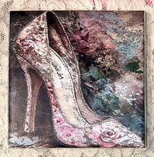 Load image into Gallery viewer, Drink coaster- Ceramic Tile- shoes- boots- Vintage Prints 4.25'x4.25"
