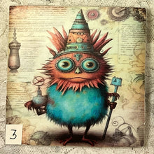 Load image into Gallery viewer, Drink coaster- Ceramic Tile-Lil Monsters 1-4- 4.25” x4.25” - Great Adirondack Yarn co.