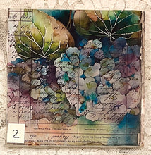 Load image into Gallery viewer, Drink coaster- Ceramic Tile-Hydrangeas  4.25” x4.25”  Great Adirondack Yarn co.