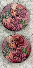 Load image into Gallery viewer, 1.18” Button -Flowers -assorted- Handcrafted -Great Adirondack-New