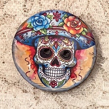 Load image into Gallery viewer, 1.18” Buttons- Sugar Skulls-Day of the Dead Patterns Assorted Great Adirondack Yarn