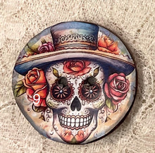 Load image into Gallery viewer, 1.18” Buttons- Sugar Skulls-Day of the Dead Patterns Assorted Great Adirondack Yarn