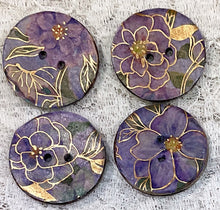 Load image into Gallery viewer, 1”  buttons -Oriental Patterns -Handcrafted Great Adirondack Yarn