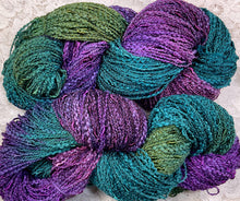 Load image into Gallery viewer, Novelty Rayon Cotton Yarn 250 yds Hand Dyed -5 assorted colors-Great Adirondack