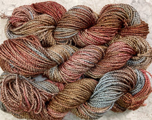 Load image into Gallery viewer, Rayon Yarn 100 yds-lt bulky- Hand Dyed Colors Wisteria-Bronzite-Great Adirondack
