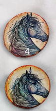Load image into Gallery viewer, 1.18” Buttons- Colorful Horse Patterns Handcrafted Great Adirondack Yarn