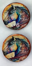 Load image into Gallery viewer, 1.18” Buttons- Colorful Horse Patterns Handcrafted Great Adirondack Yarn
