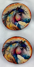 Load image into Gallery viewer, 1.18” Buttons- Colorful Horse Patterns Handcrafted Great Adirondack Yarn