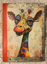 Load image into Gallery viewer, 5 x 8” handcrafted notebook -whimsical creatures 5 and 6-diary- junk journal-60 lined pages- Great Adirondack