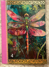 Load image into Gallery viewer, 5 x 8" handcrafted notebook- flowers, butterfly, dragonfly prints-1 -4-diary- junk journal- lined pages- Great Adirondack