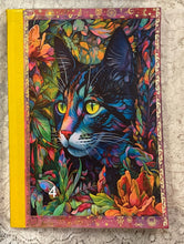 Load image into Gallery viewer, 5 x 8”  notebook -Cat prints-1 -4- junk journal-handcrafted- lined pages-Great Adirondack