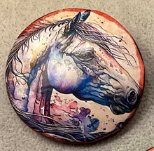 Load image into Gallery viewer, 2”  Pin-Brooch- Horses-Rainbow-assorted-Great Adirondack Yarn