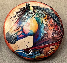 Load image into Gallery viewer, 2”  Pin-Brooch- Horses-Rainbow-assorted-Great Adirondack Yarn