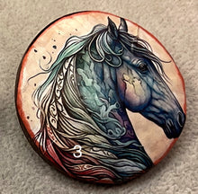 Load image into Gallery viewer, 2”  Pin-Brooch- Horses-Rainbow-assorted-Great Adirondack Yarn